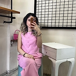 QUZU  BELİ KEMERLİ PALAZZO  PANTOLON  PEMBE RENK  S/M/L BEDEN