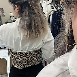 Leopar desenli gömlek